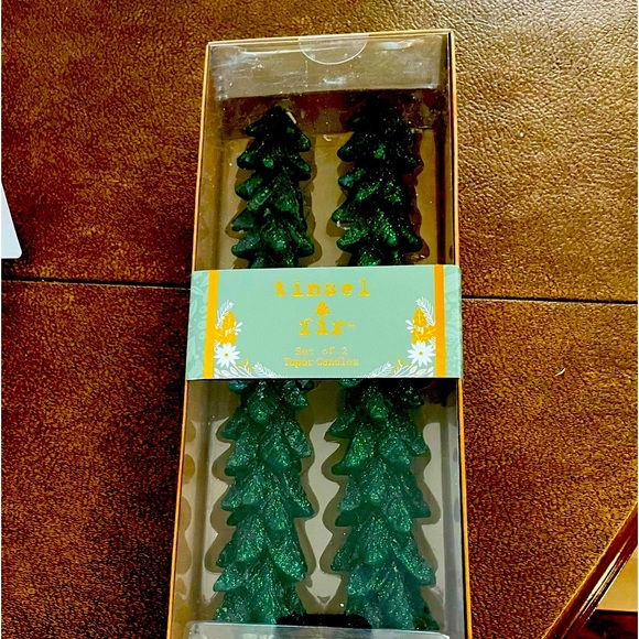 Tinsel and Fir Holiday Tinsel And Fir Tree Taper Candles Net Poshmark